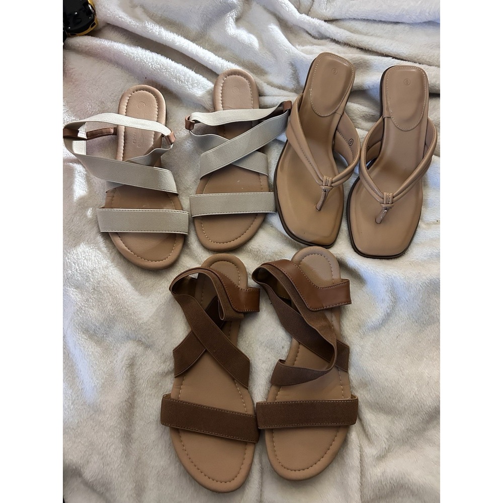 Three Women's Sandals Size 6 - Picture 1 of 5